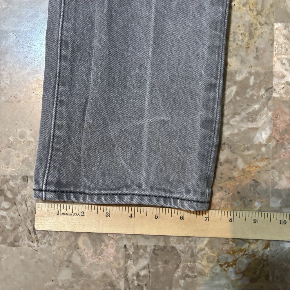 Levi's Jeans Mens 30x32 (Fits 32x31) Grey 501 Workwear Western Cotton Denim